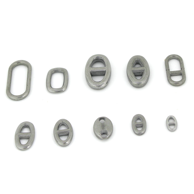 10 個のステンレス鋼の二重穴楕円形コネクタチャームジュエリ - Jewelry Making Parts のレビューと価格