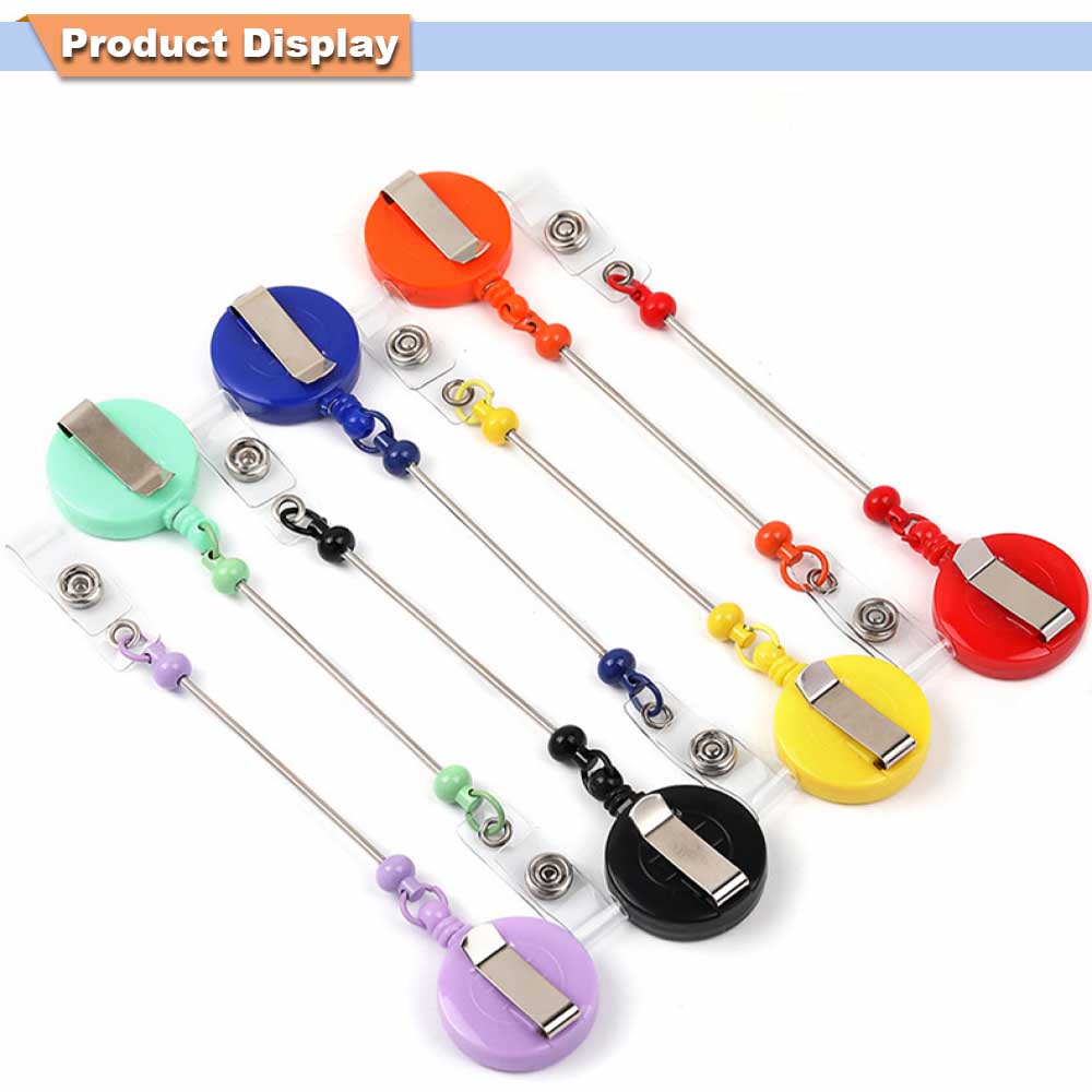 1～3個入り ビーズ付きバッジリール、バー付き格納式ビーズホ - Jewelry Making Parts のレビューと価格