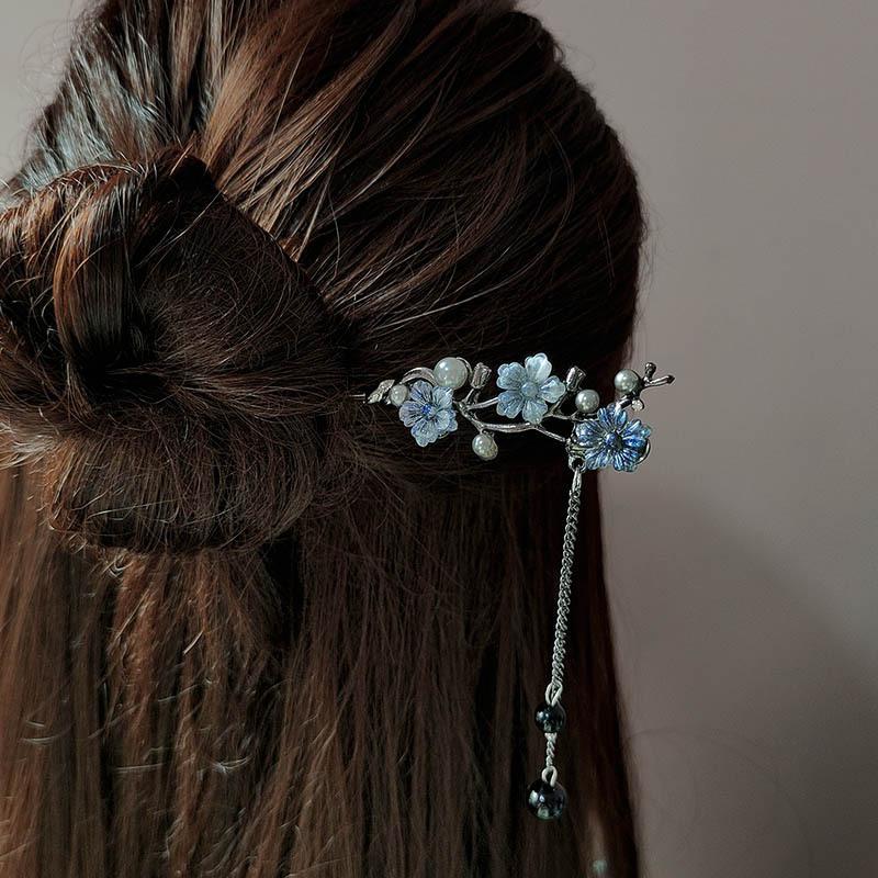 クラシックヘアスティック箸インクカラーフラワーメタルフリンジ - Jewelry Making Parts のレビューと価格