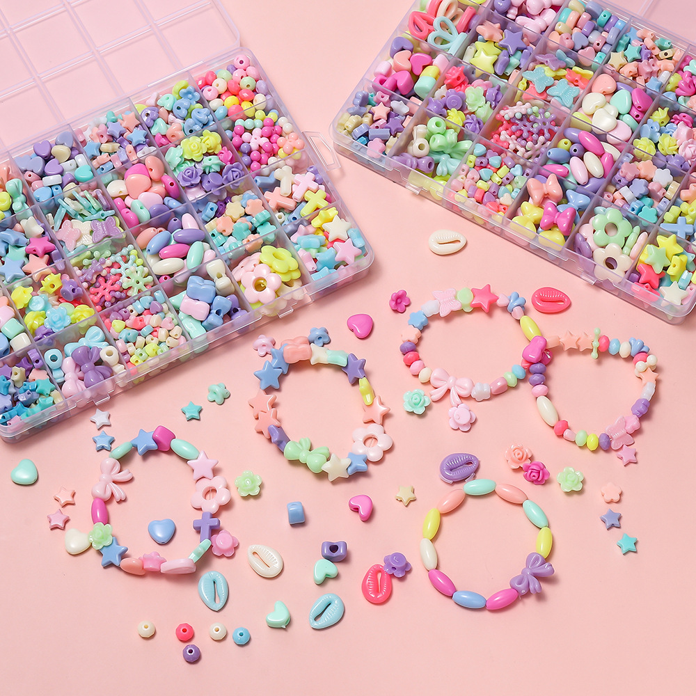 1箱 カラフルアクリルポニービーズ スクエアレタークレイスペ - Jewelry Making Diy Kit のレビューと価格