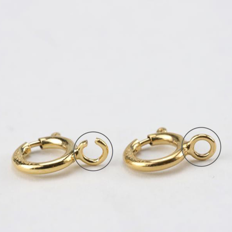 14K金張りスプリングリングクラスプフック、ブレスレットネッ - Jewelry Making Articles のレビューと価格