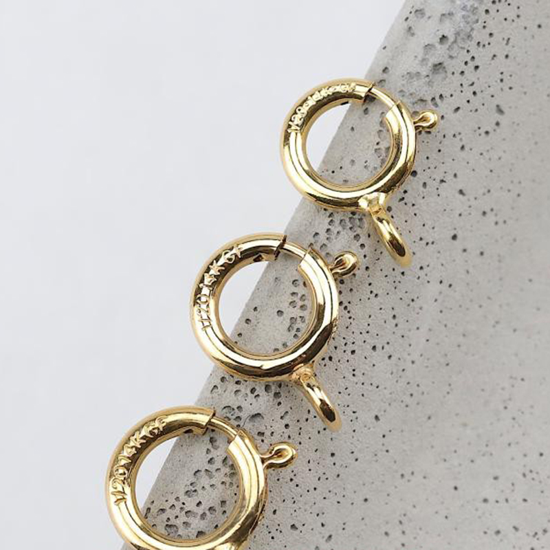 14K金張りスプリングリングクラスプフック、ブレスレットネッ - Jewelry Making Articles のレビューと価格